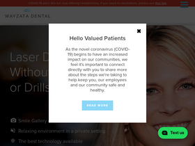 'wayzatadental.com' screenshot