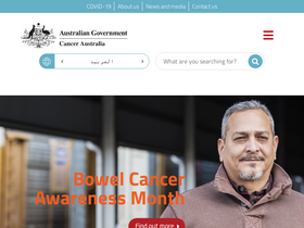 'canceraustralia.gov.au' screenshot