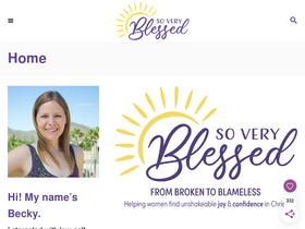'soveryblessed.com' screenshot