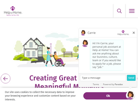 'helpathome.com' screenshot