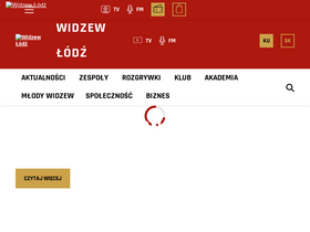'bilety.widzew.com' screenshot