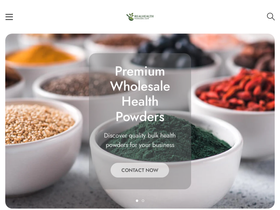 Real Health Powders website screenshot