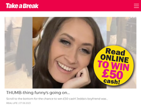 'takeabreak.co.uk' screenshot