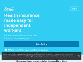'stridehealth.com' screenshot