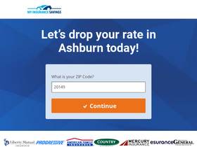 'my-insurance-savings.com' screenshot