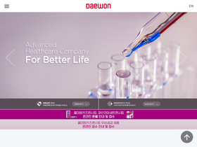 'daewonpharm.com' screenshot
