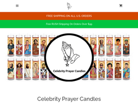 celebcandle.com homepage screenshot
