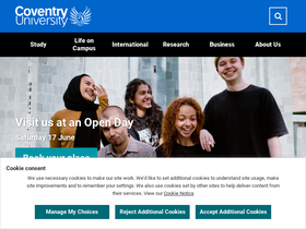 'webapp.services.coventry.ac.uk' screenshot
