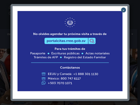 'rree.gob.sv' screenshot