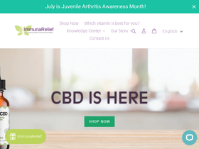 immunarelief.com homepage screenshot