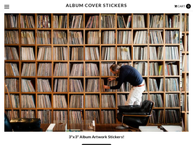 'albumcoverstickers.com' screenshot