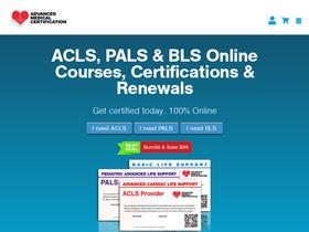 'advancedmedicalcertification.com' screenshot