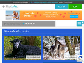 'silversurfers.com' screenshot