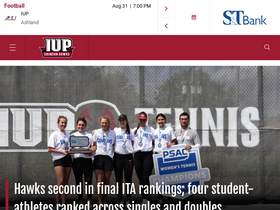 'iupathletics.com' screenshot