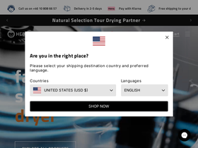 Hedgehogdryer homepage screenshot