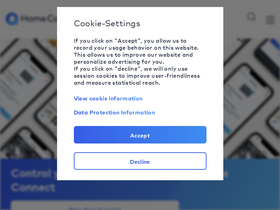 'home-connect.com' screenshot