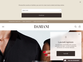 'damiani.com' screenshot