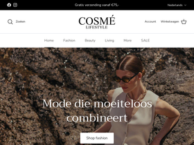 Cosmé Lifestyle homepage screenshot