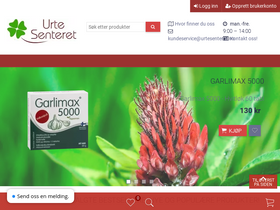 'urtesenteret.no' screenshot