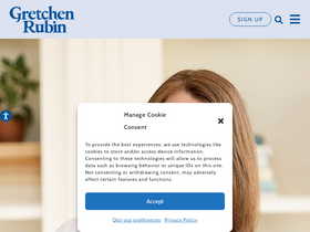 'gretchenrubin.com' screenshot
