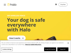 'halocollar.com' screenshot
