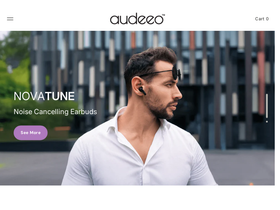 Audeeo homepage screenshot