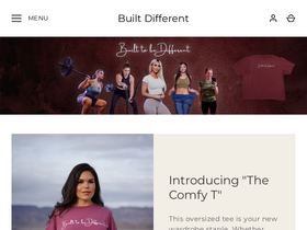 builttobedifferent.co homepage screenshot