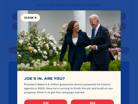'joebiden.com' screenshot