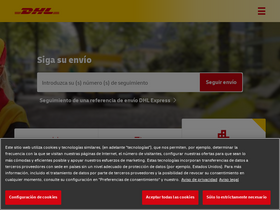 'dhl.es' screenshot