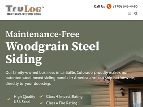 'trulogsiding.com' screenshot
