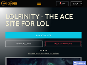 'lolfinity.com' screenshot