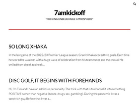 '7amkickoff.com' screenshot