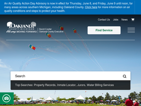 'oakgov.com' screenshot