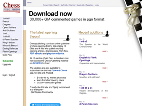 'chesspublishing.com' screenshot