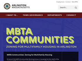 'arlingtonma.gov' screenshot
