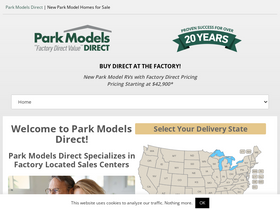 'parkmodelsdirect.com' screenshot
