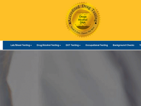 'accrediteddrugtesting.com' screenshot