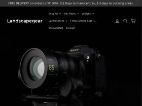 Landscapegear homepage screenshot