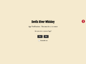 'devilsriverwhiskey.com' screenshot