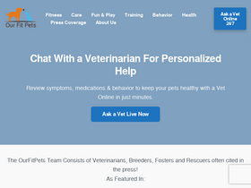 'ourfitpets.com' screenshot