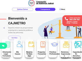 'cajmetro.cl' screenshot