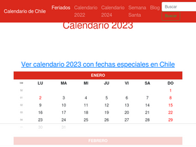 'calendariochile.com' screenshot