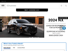 'rallyelexus.com' screenshot