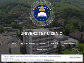 'unze.ba' screenshot