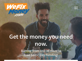 'wefixmoney.com' screenshot