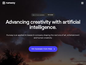 Runwayml - An AI platform transforming text into stunning images and videos, revolutionizing digital storytelling and content creation.