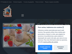'elcocinerocasero.com' screenshot