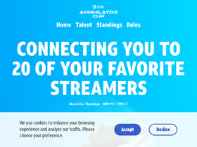 'attannihilatorcup.com' screenshot