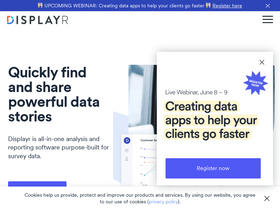 'displayr.com' screenshot