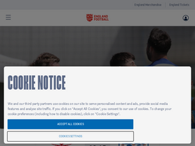 'englandfootball.com' screenshot